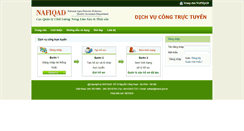 Desktop Screenshot of dichvucong.nafiqad.gov.vn